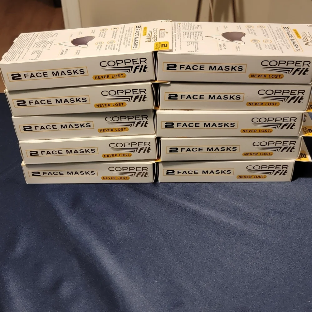 Copper Fit Never Lost Triple Layer Mask - Set of 10 - 20 Total